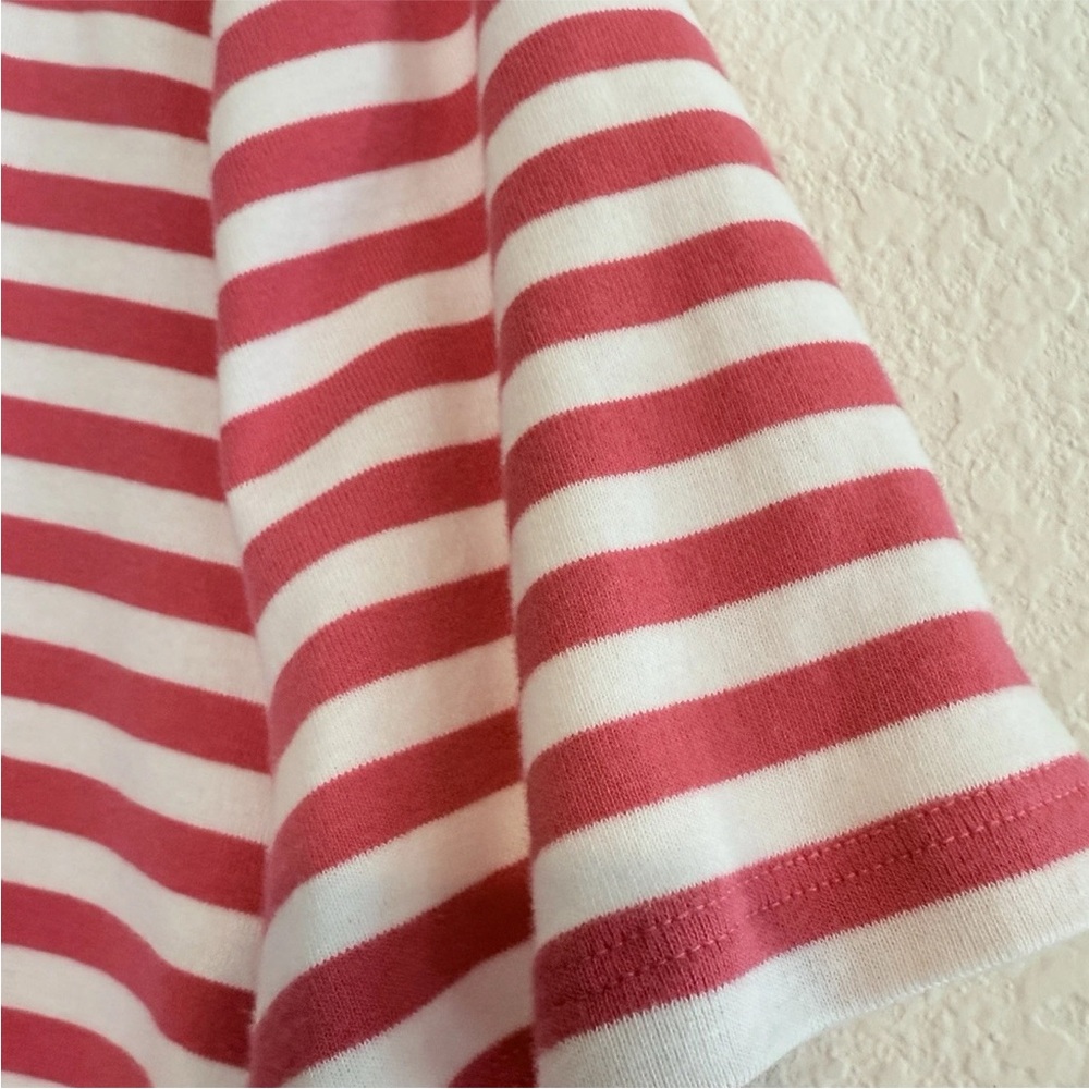 🆕 Tommy Hilfiger XL Striped Polo Dress - Pink White Scallop Collar 🆕 NWOT - Picture 13 of 16